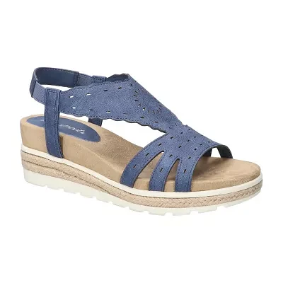 Easy Street Womens Fran Wedge Sandals