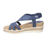 Easy Street Womens Fran Wedge Sandals