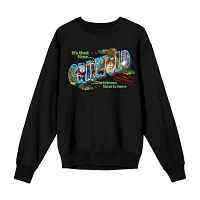 Juniors Christmas Vacation Griswold Womens Crew Neck Long Sleeve Sweatshirt