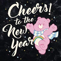 Juniors Care Bears Cheers To You Cropped Tee Womens Crew Neck Short Sleeve Graphic T-Shirt