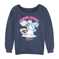 Juniors Powerpuff Girls Winter Rocks Sweatshirt Womens Crew Neck Long Sleeve