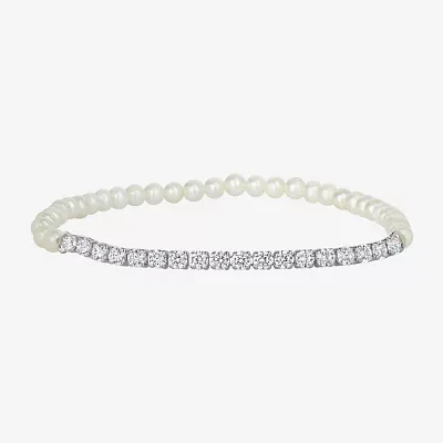 White Cultured Freshwater Pearl Strand Bracelets