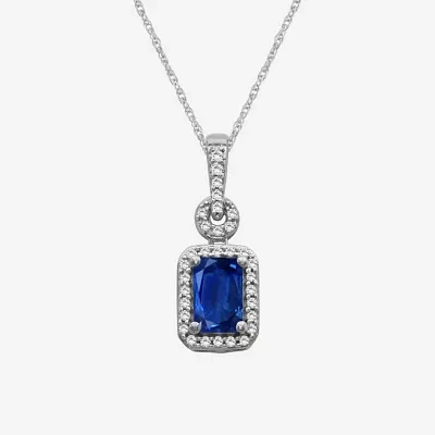 Womens 1/10 CT. T.W. Genuine Red Ruby 10K Gold Pendant Necklaces