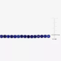 Gemstone Sterling Silver 7.25 Inch Tennis Bracelet
