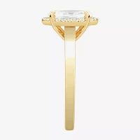 (H-I / Si1-Si2) Womens 1 CT. T.W. Lab Grown White Diamond 10K Gold Marquise Halo Engagement Ring