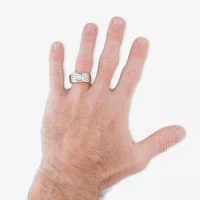 (H-I / I1) 5MM 1 CT. T.W. Lab Grown White Diamond 10K Gold Wedding Band