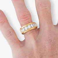 (H-I / I1) 1 1/2 CT. T.W. Lab Grown White Diamond 10K Gold Wedding Band