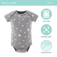 The Peanutshell Neutral Safari Baby Unisex 7-pc. Short Sleeve Bodysuit