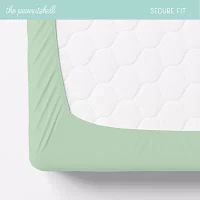 The Peanutshell Green Dino 4-pc. Bassinet Sheet