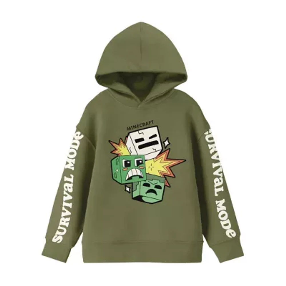 Little & Big Boys Minecraft Fleece Hoodie