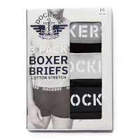 Dockers Mens 3 Pack Boxer Briefs