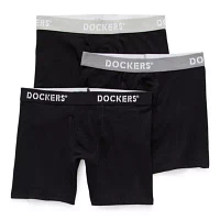 Dockers Mens 3 Pack Boxer Briefs