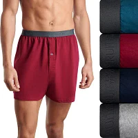 Fruit of the Loom Premium Cotton Knit Mens 4 Pack Boxers