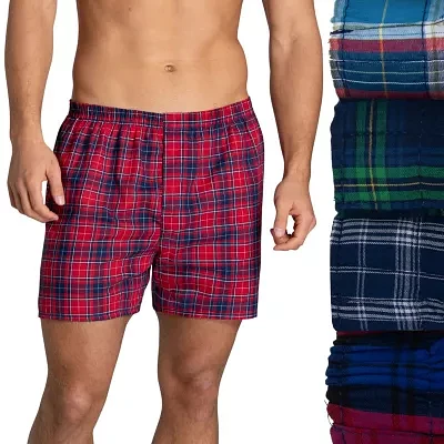 Fruit of the Loom Premium Cotton Mens 4 Pack Boxers