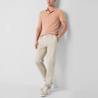 mutual weave Mens Regular Fit Short Sleeve Pocket Polo Shirt