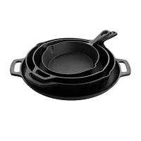 MegaChef Pre-Seasoned Cast Iron 12-pc. Cookware Set