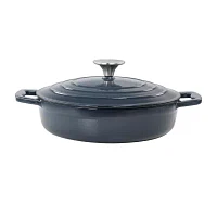MegaChef Enameled Cast Iron 2-qt. Braising Pan