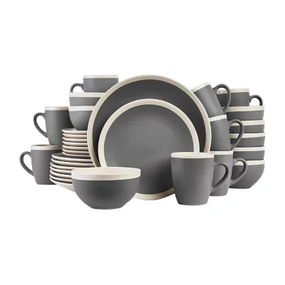 Stone + Lain Serenity 32-pc. Stoneware Dinnerware Set