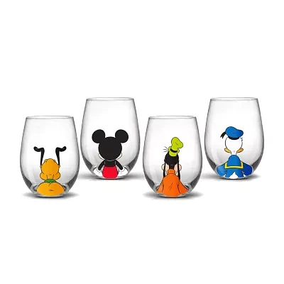 Joyjolt Disney Squad 4-pc. Wine Glass