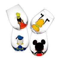 Joyjolt Disney Squad 4-pc. Wine Glass