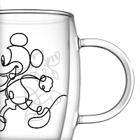 Joyjolt Mickey And Pluto Aroma 2-pc. Mickey and Friends Cappuccino Cup