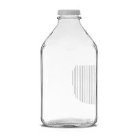 Joyjolt Glass Milk Bottles With Silicone Pour Lid Beverage Dispenser