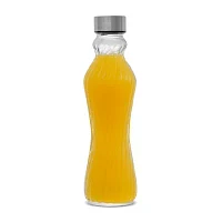 Joyjolt Fluted Glass Spring Water Bottle