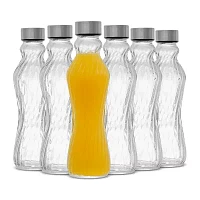 Joyjolt Fluted Glass Spring Water Bottle