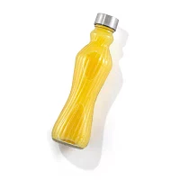 Joyjolt Fluted Glass Spring Water Bottle