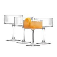 Joyjolt Elle Coupe Martini 2-pc. Martini Glass