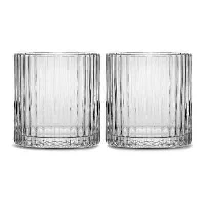 Joyjolt Elle Dof Glass 2-pc. Double Old Fashioned