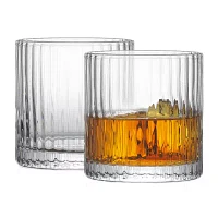 Joyjolt Elle Dof Glass 2-pc. Double Old Fashioned