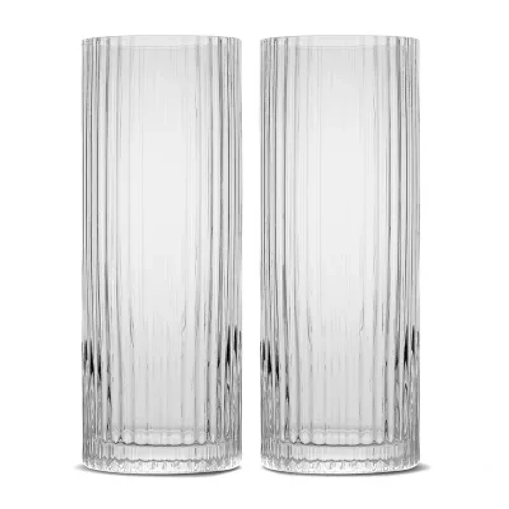 Joyjolt Elle Highball Set 2-pc. Highball Glasses