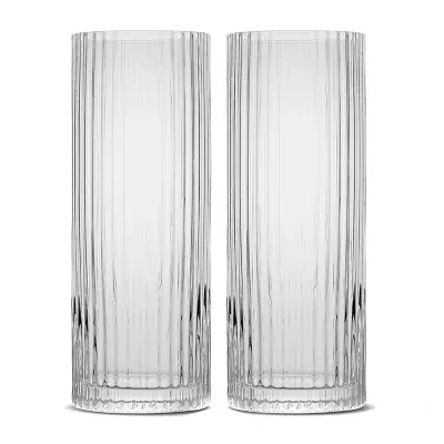 Joyjolt Elle Highball Set 2-pc. Highball Glasses