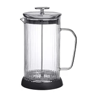 Joyjolt Fluted Glass French Press Beverage Dispenser