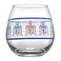 Joyjolt Star Wars Ugly Sweater Stemless Glass Drinkware Set