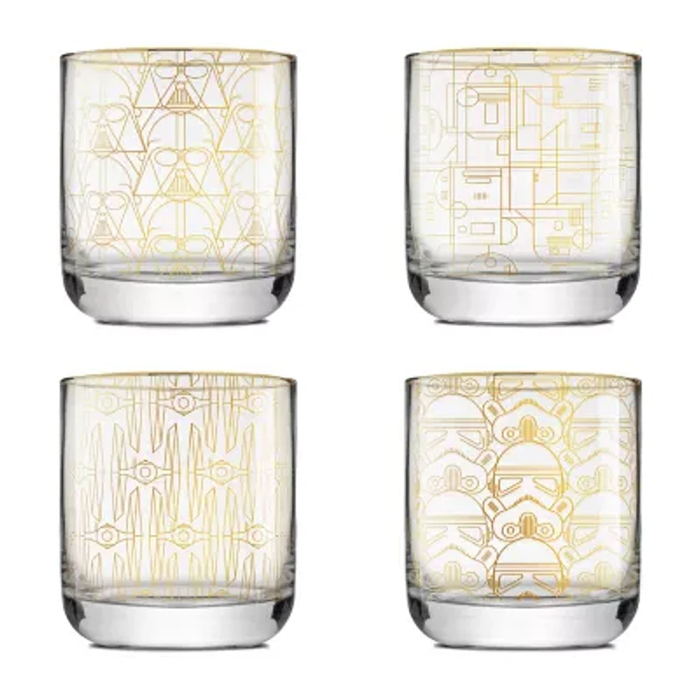 Joyjolt Star Wars Deco 4-pc. Double Old Fashioned