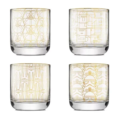 Joyjolt Star Wars Deco 4-pc. Double Old Fashioned