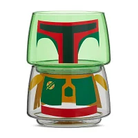 Joyjolt Boba Fett Stackable Glasses 2-pc. Drinkware Set