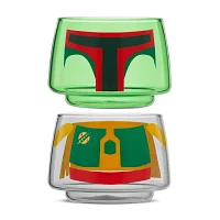 Joyjolt Boba Fett Stackable Glasses 2-pc. Drinkware Set