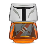 Joyjolt The Mandalorian Stackable Glasses 2-pc. Drinkware Set