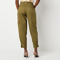 Worthington Womens Tapered Cargo Pant