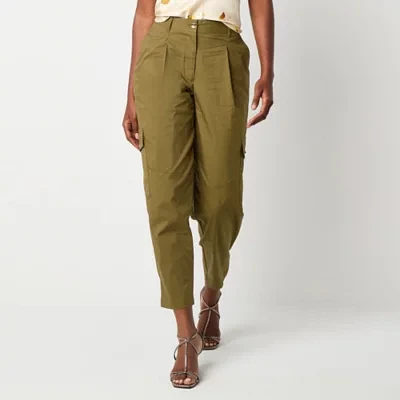 Worthington Womens Tapered Cargo Pant