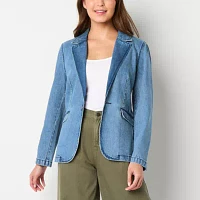 a.n.a Denim Womens Regular Fit Blazer