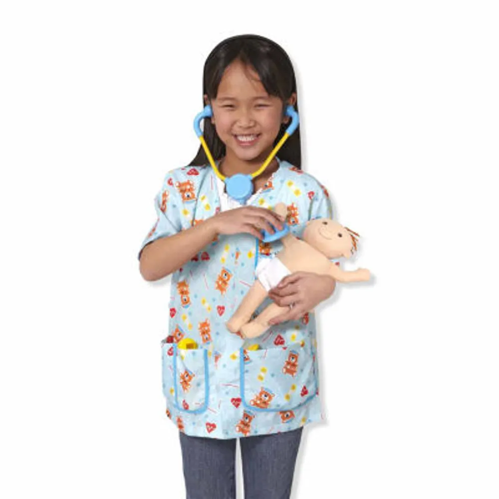 Melissa & Doug Pediatric Nurse Unisex Dress Up Costume