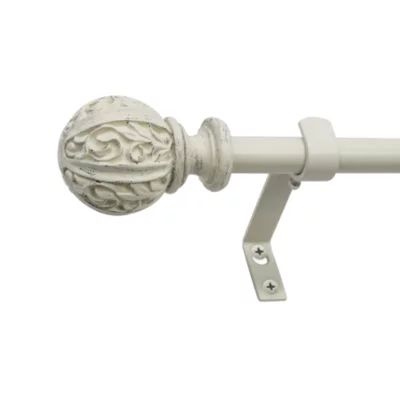 Montevilla Core Leaf Ball ⅝" Single Curtain Rod