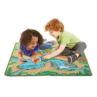 Melissa & Doug Prehistoric Playground Dinosaur Rug Discovery Toy