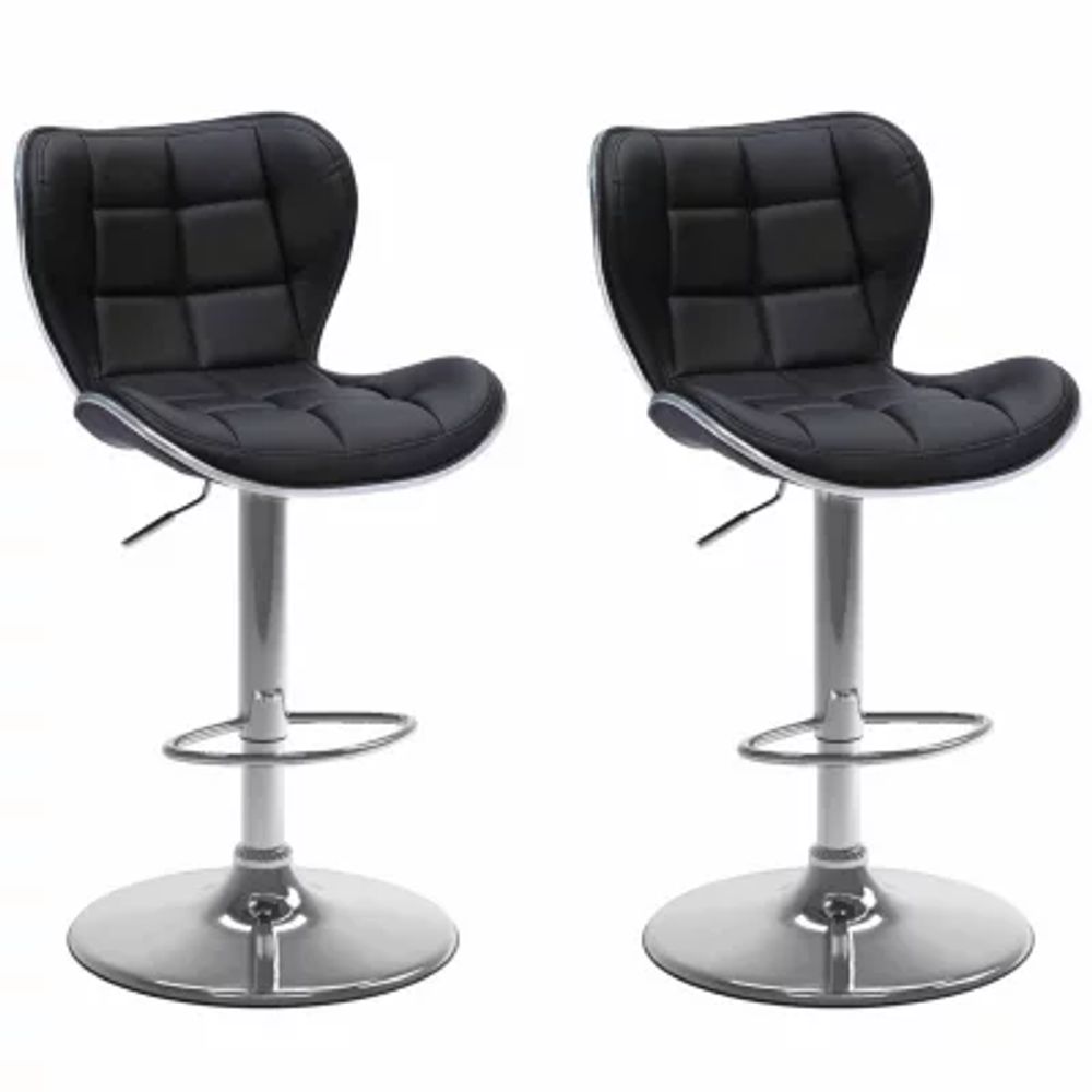 Bonded Leather 2-pc. Adjustable Swivel Bar Stool