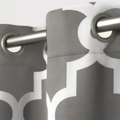 Exclusive Home Curtains Ironwork Grommet Top Energy Saving Blackout Set of 2 Curtain Panels