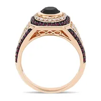 Womens 1/ CT. T.W. Natural Diamond 10K Rose Gold Cocktail Ring